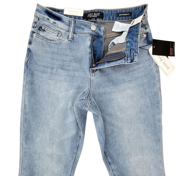 JUDY BLUE Therma Denim Boyfriend Fit High Waist Jeans Womens 3/26 Two Toned - Picture 10 of 16